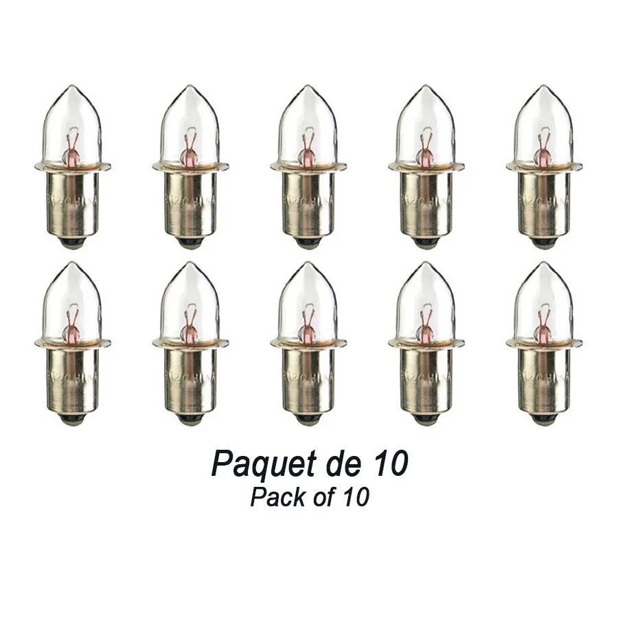 Purevolt - Miniature Flange Base Bulb - 4.82 V -0.50 A - Pack Of 10