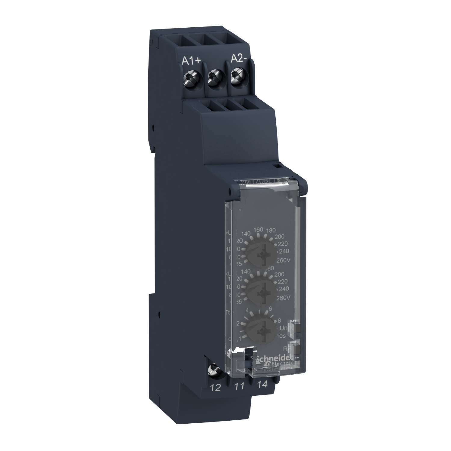 Schneider - Voltage Control Relay, Harmony Control Relays, 5A, 1CO, overvoltage and undervoltage detection, 65...260V AC DC