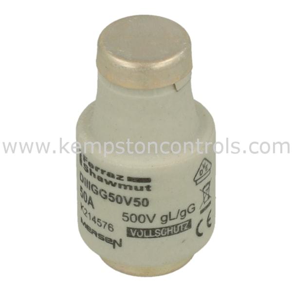Ferraz Schaumut - 50A DIII Diazed Fuse, E33 Thread Size, gG, 500V