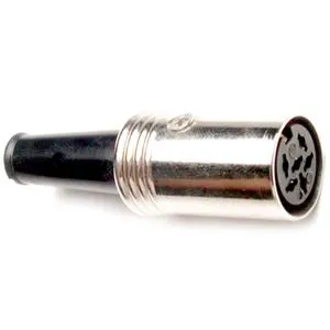 A-1458-6 6 Pins Din Female Metal