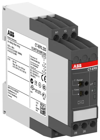 ABB - CT-ERS.22S Time relay, ON-delay 2c/o, 24-48VDC, 24-240VAC