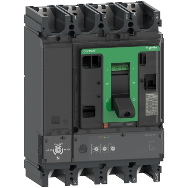 Schneider - Circuit breaker ComPacT NSX630F, 36kA at 415VAC, MicroLogic 2.3 trip unit 630A, 4 poles 4d