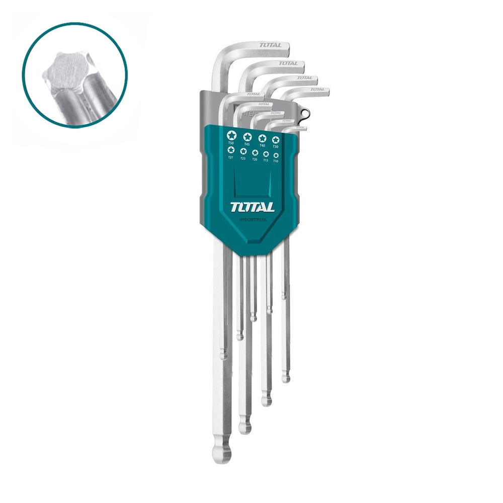 Total - 9 Pcs Torx Key 