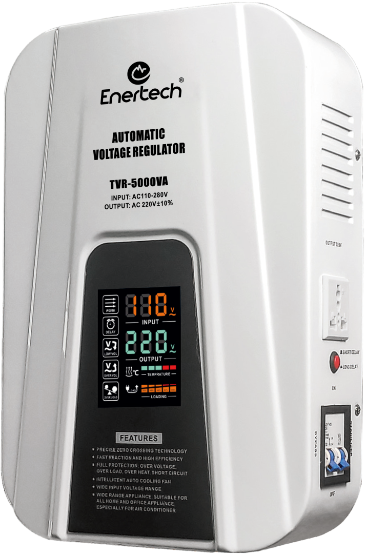 Enertech - TVR 5000 VA Wall-Mounted Voltage Stabilizer
