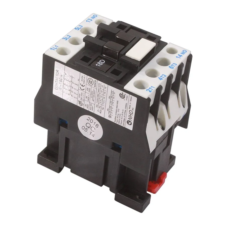 NHD - Magnetic Contactor - 3 Poles - 3 x N.O. and 1 x N.O. - 120 V AC - 32 A # C-18D10E7