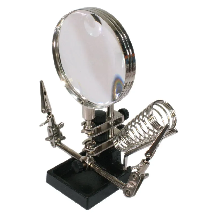 ADD - Third Hand with 2X Magnifying Glass for Soldering Assistance # FZ1090T