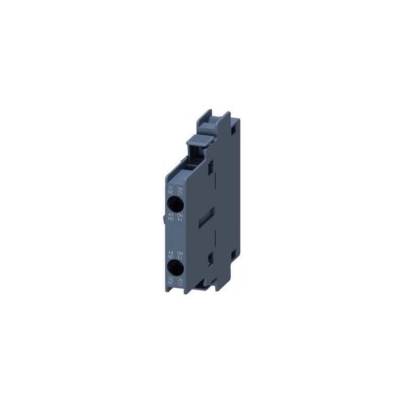 Siemens - First lateral auxiliary switch 1 NO, 1 NC, screw terminal, for contactors 3RT1