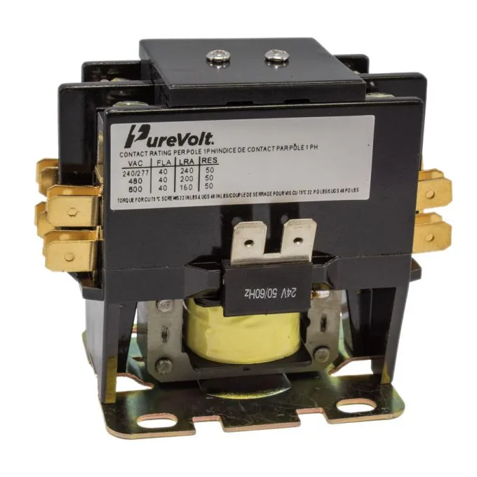 Purevolt - 24 V 40 A Double Pole Contactor # DCK3-40/2-24