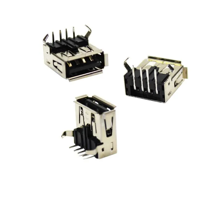 ADD - Right Angle USB A Female Connector 90° Solder - 1 Unit # UR-04A-FSB